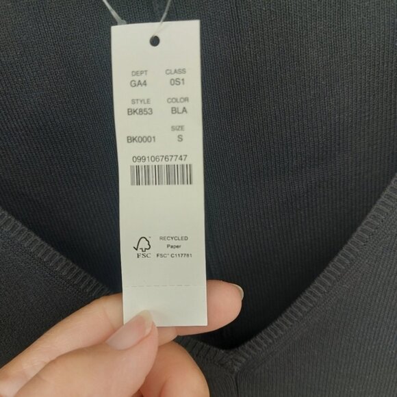 J.Crew Ruffle-hem sweater-dress Black Knit Size Small - Picture 8 of 9